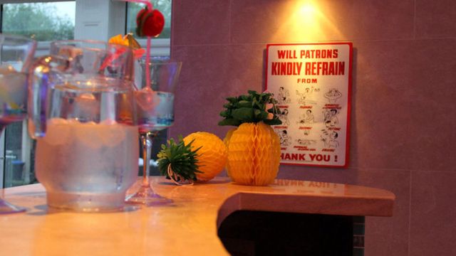 Private bar area at The Willows Spa