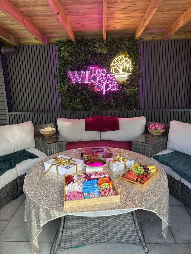 Sweet treats on the outdoor table