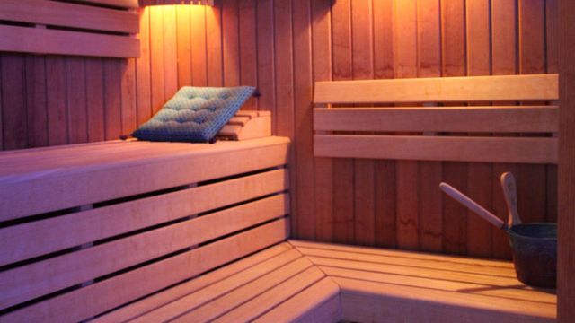 Private Finnish sauna at the Cheshire venue hire facility
