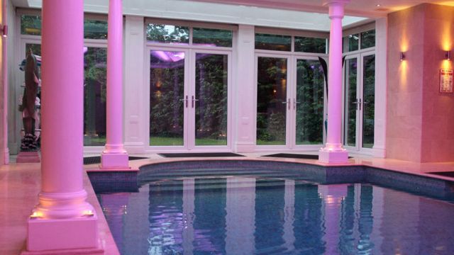 Heated indoor pool available for pool hire in Warrington